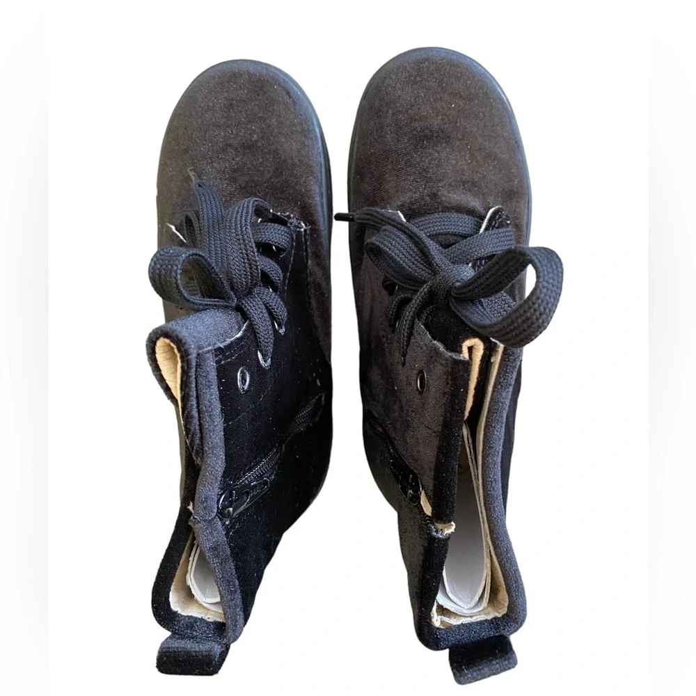 Old Soles Girls Velvey Swag Boot Black NWT